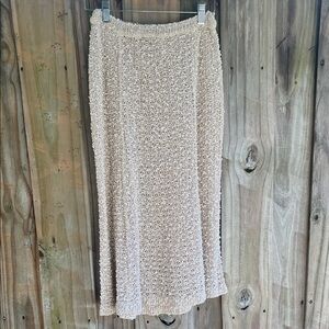 Vintage - Pallas Irish Linen hand loomed knit skirt